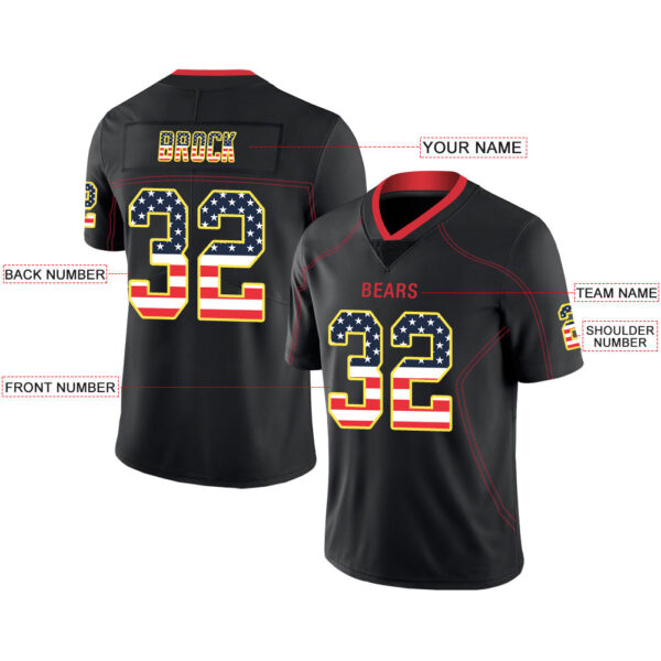 Custom KC.Chiefs Stitched American Football Jerseys Personalize Birthday Gifts Black Jersey - Image 2