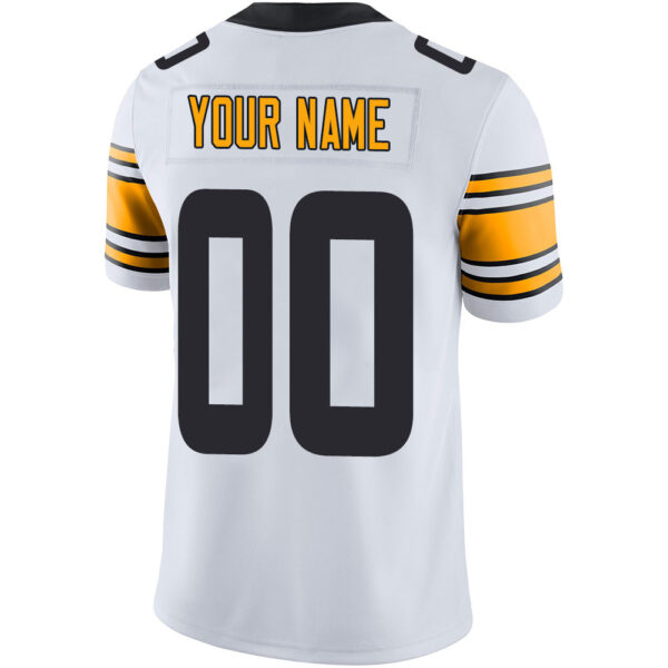 Custom P.Steelers Stitched American Football Jerseys Personalize Birthday Gifts White Jersey - Image 3