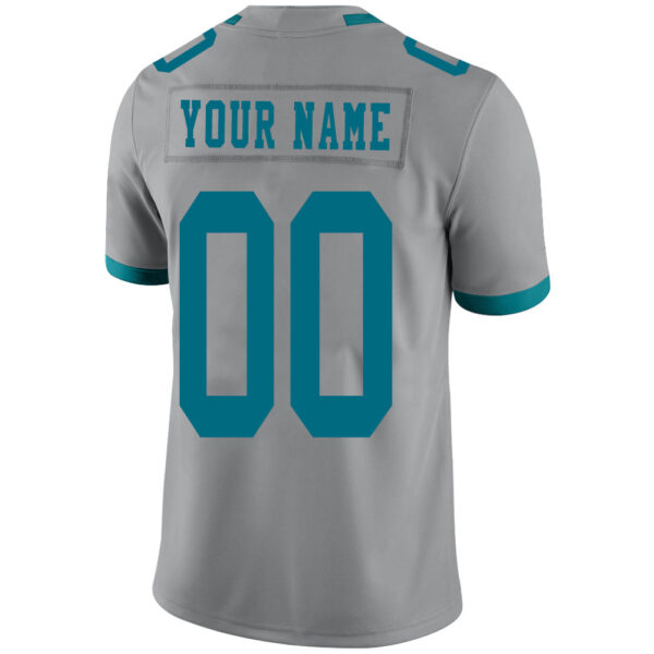 Custom J.Jaguars Stitched American Football Jerseys Personalize Birthday Gifts Grey Jersey - Image 3