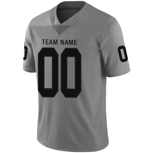 Custom LV.Raiders Stitched American Football Jerseys Personalize Birthday Gifts Grey Jersey - Image 4