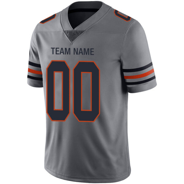 Custom C.Bear Stitched American Football Jerseys Personalize Birthday Gifts Grey Jersey - Image 4