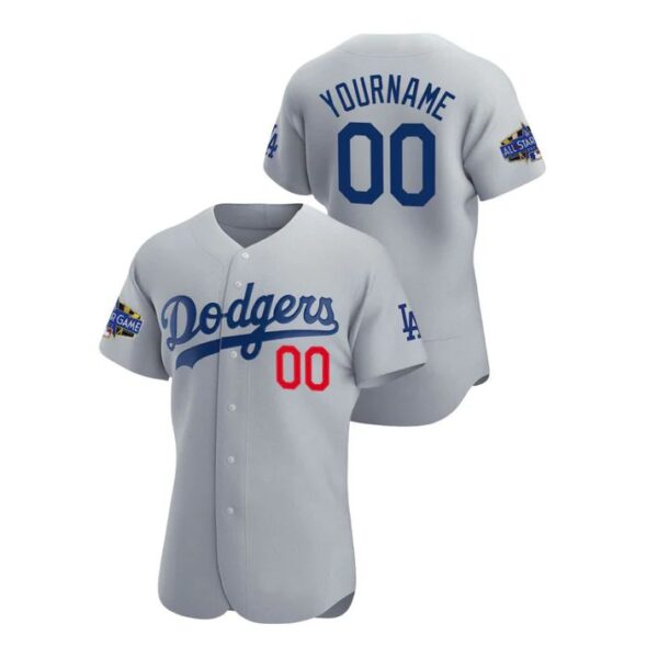 Baseball Jerseys Custom Los Angeles Dodgers Jersey 2022 All Star Game Gray Jersey Stitched Baseball