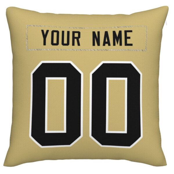 Custom NO.Saints Pillow Decorative Throw Pillow Case - Print Personalized Football Team Fans Name & Number Birthday Gift Football Pillows