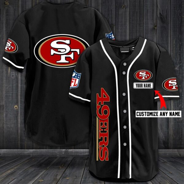 Football T-Shirts Custom SF.49ers Baseball Customized Jersey - Image 2