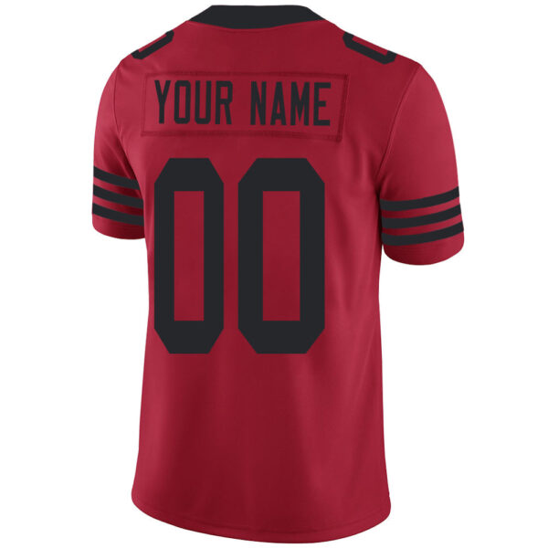 Custom SF.49ers Stitched American Football Jerseys Personalize Birthday Gifts Red Jersey - Image 3