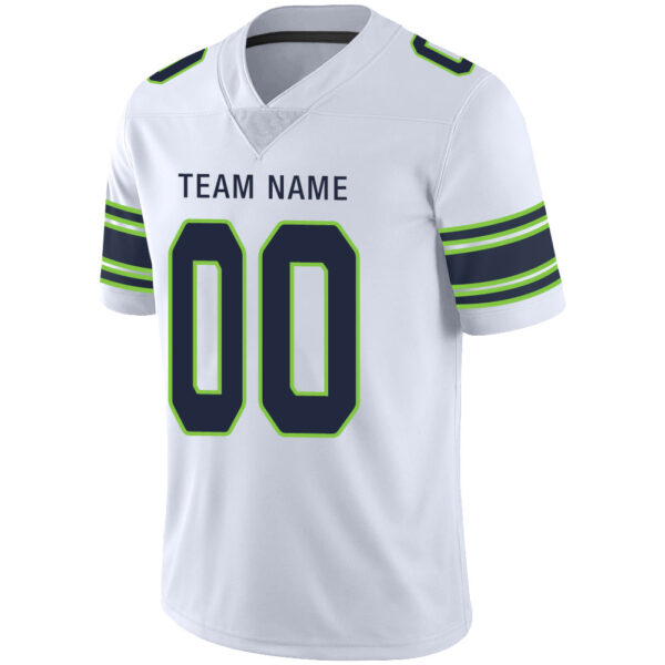 Custom S.Seahawks Stitched American Football Jerseys Personalize Birthday Gifts White Jersey - Image 4