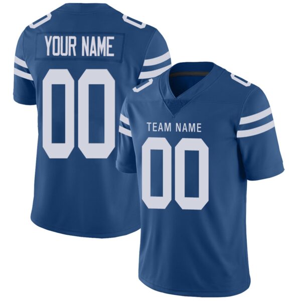 Custom IN.Colts Football Jerseys Team Player or Personalized Design Your Own Name for Men's Women's Youth Jerseys Royal