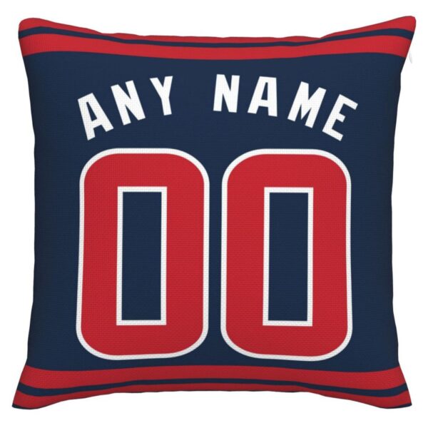 Custom H.Texans Pillow Decorative Throw Pillow Case - Print Personalized Football Team Fans Name & Number Birthday Gift Football Pillows - Image 3