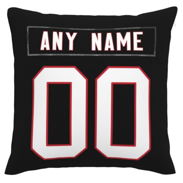 Custom A.Falcons Pillow Decorative Throw Pillow Case - Print Personalized Football Team Fans Name & Number Birthday Gift Football Pillows - Image 2