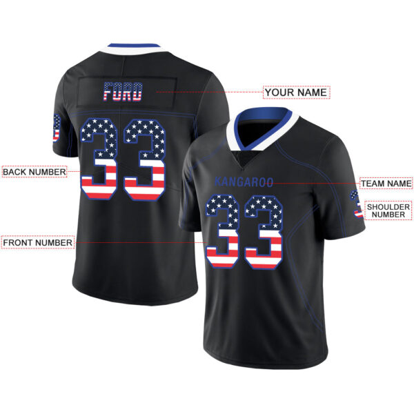 Custom IN.Colts Stitched American Football Jerseys Personalize Birthday Gifts Black Jersey - Image 2