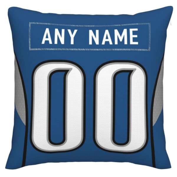 Custom D.Lions Pillow Decorative Throw Pillow Case - Print Personalized Football Team Fans Name & Number Birthday Gift Football Pillows - Image 3