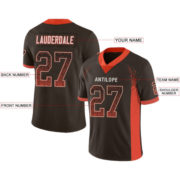 Custom C.Brown Stitched American Football Jerseys Personalize Birthday Gifts Brown Jersey - Image 2