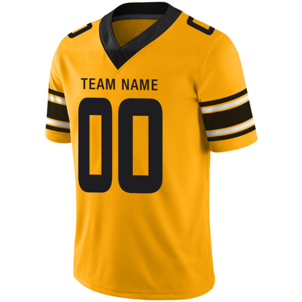 Custom P.Steelers Stitched American Football Jerseys Personalize Birthday Gifts Yellow Jersey - Image 4