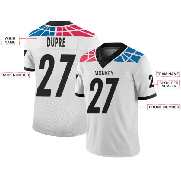 Custom C.Panther Stitched American Football Jerseys Personalize Birthday Gifts White Jersey - Image 2