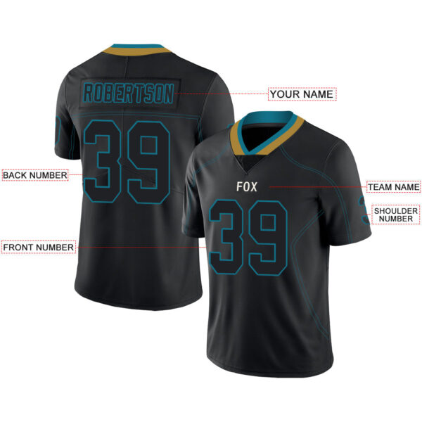 Custom J.Jaguars Stitched American Football Jerseys Personalize Birthday Gifts Black Jersey - Image 2