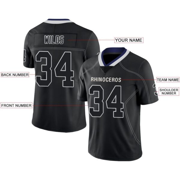 Custom D.Cowboys American Men's Youth And Women Stitched Black Football Jerseys Personalize Birthday Gifts Jerseys - Image 2