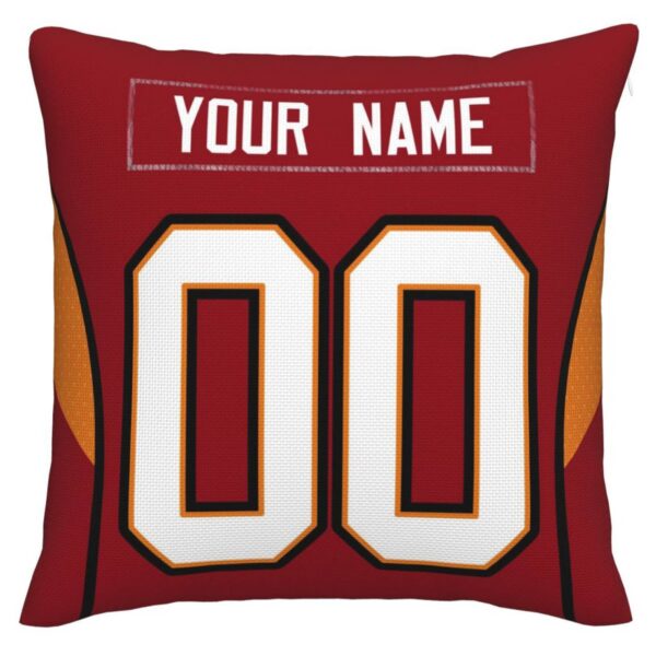 Custom TB.Buccaneers Pillow Decorative Throw Pillow Case - Print Personalized Football Team Fans Name & Number Birthday Gift Football Pillows - Image 3