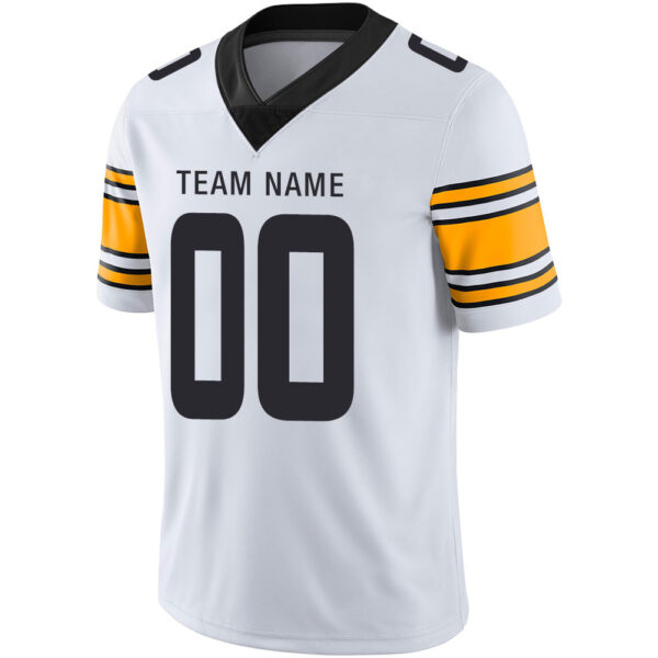 Custom P.Steelers Stitched American Football Jerseys Personalize Birthday Gifts White Jersey - Image 4