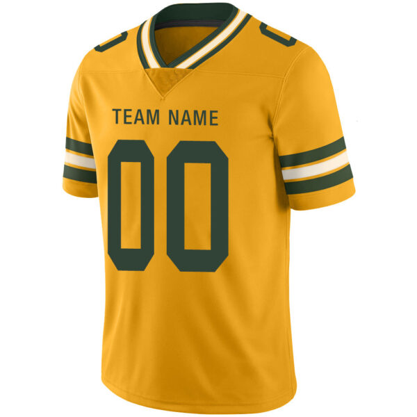 Custom GB.Packers Stitched American Football Jerseys Personalize Birthday Gifts yellow Jersey - Image 4