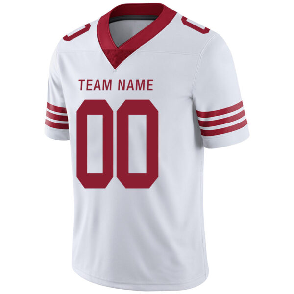 Custom SF.49ers Stitched American Football Jerseys Personalize Birthday Gifts White Jersey - Image 4