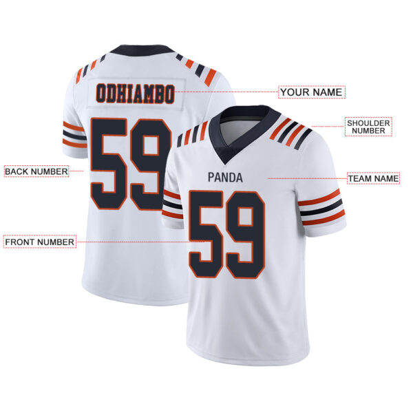 Custom C.Bear Stitched American Football Jerseys Personalize Birthday Gifts White Jersey - Image 2