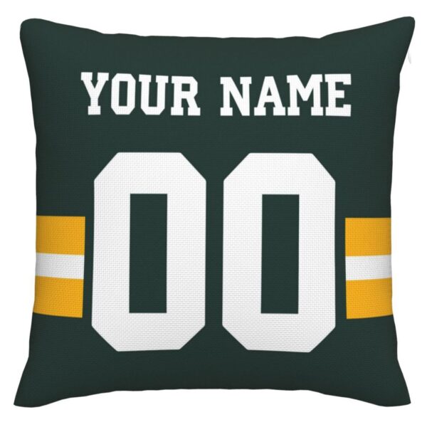 Custom GB.Packers Pillow Decorative Throw Pillow Case - Print Personalized Football Team Fans Name & Number Birthday Gift Football Pillows