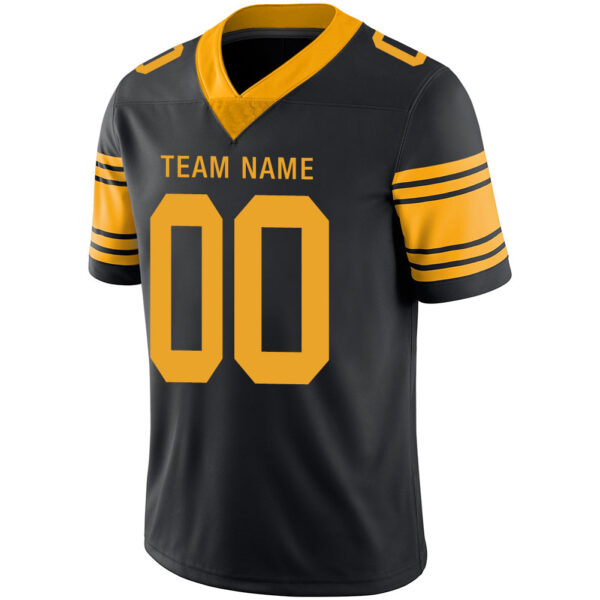 Custom P.Steelers Stitched American Football Jerseys Personalize Birthday Gifts Black Jersey - Image 4