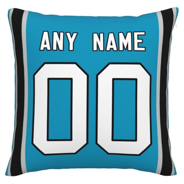 Custom C.Panthers Pillow Football Team Decorative Throw Pillow Case Print Personalized Football Style Fans Letters & Number Birthday Gift Football Pillows - Image 2