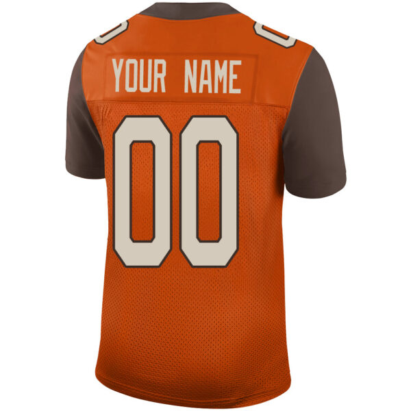 Custom C.Brown Stitched American Football Jerseys Personalize Birthday Gifts Orange Jersey - Image 3