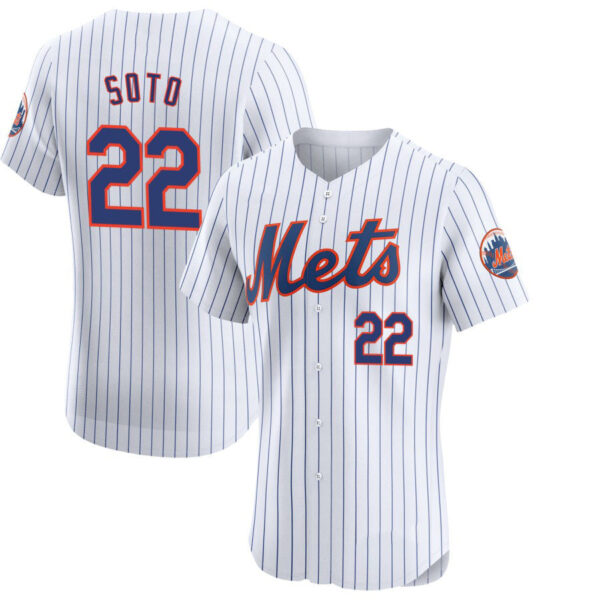 New York Mets #22 Juan Soto White Home Limited Player Baseball Jersey