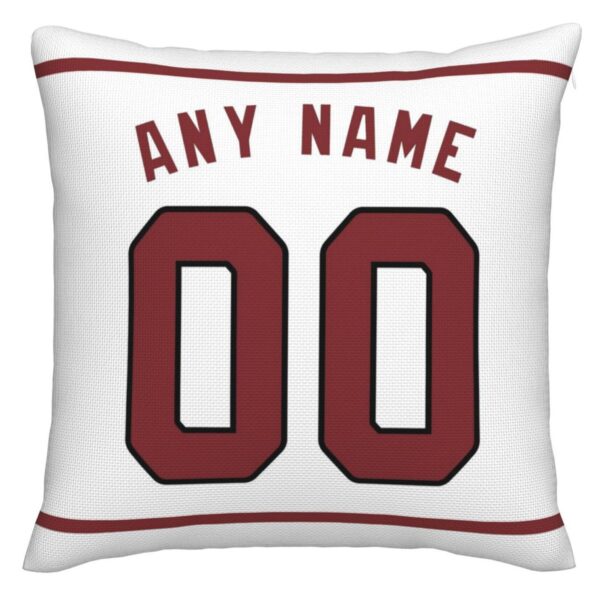 Custom A.Cardinals Pillow Decorative Throw Pillow Case - Print Personalized Football Team Fans Name & Number Birthday Gift Football Pillows - Image 2