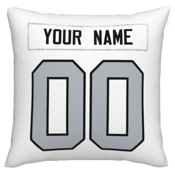 Custom LV.Raiders Pillow Decorative Throw Pillow Case - Print Personalized Football Team Fans Name & Number Birthday Gift Football Pillows - Image 2