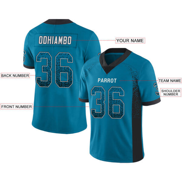 Custom C.Panther Stitched American Football Jerseys Personalize Birthday Gifts Blue Jersey - Image 2