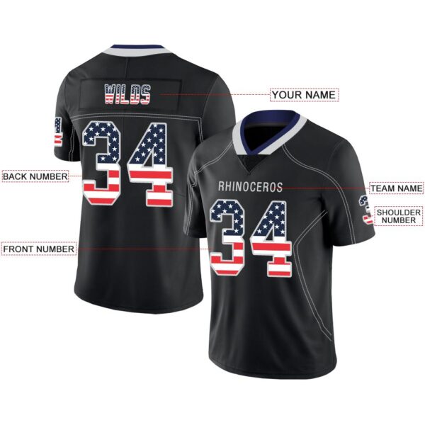 Custom D.Cowboys American Men's Youth And Women  Stitched Black Football Jersey Personalize Birthday Gifts Jerseys - Image 2