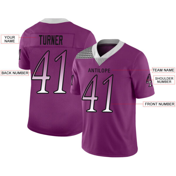 Custom MN.Vikings Stitched American Football Jerseys Personalize Birthday Gifts Purple Jersey - Image 2