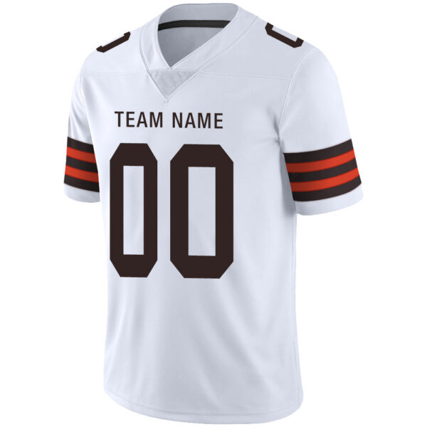 Custom C.Brown Football Stitched American Jerseys Personalize Birthday Gifts White Jersey - Image 4