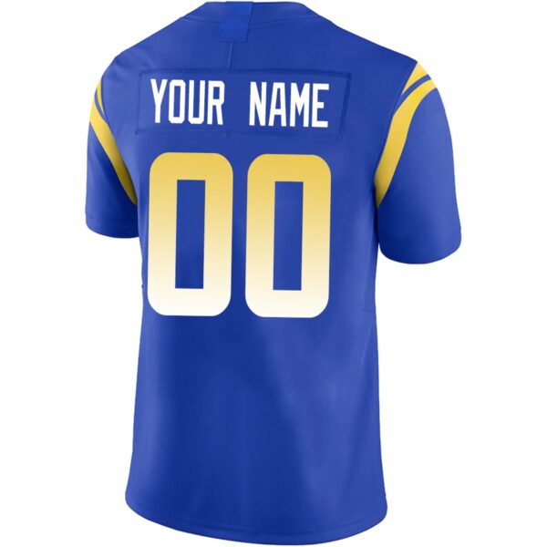 Custom LA.Rams Football Jerseys Team Player or Personalized Design Your Own Name for Men's Women's Youth Jerseys Navy - Image 6