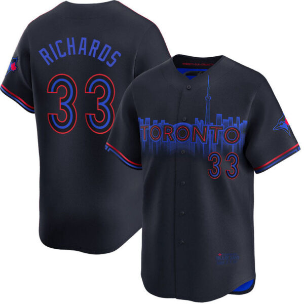 Toronto Blue Jays #33 Trevor Richards City Connect Limited Jersey Baseball Jersey