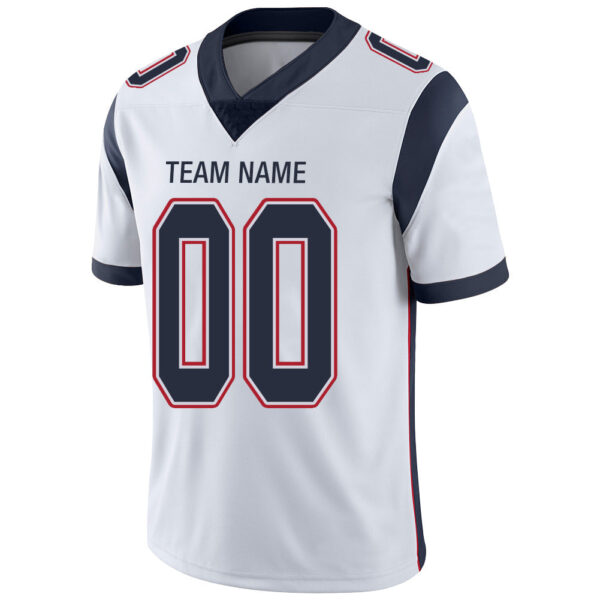 Custom NE.Patriots Stitched American Football Jerseys Personalize Birthday Gifts White Jersey - Image 4