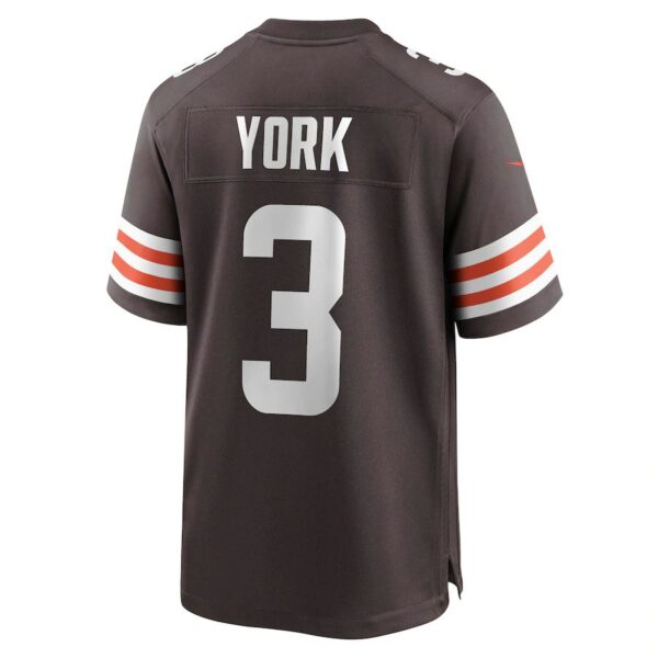 C.Browns #3 Cade York Brown Game Player Jersey Stitched American Football Jerseys