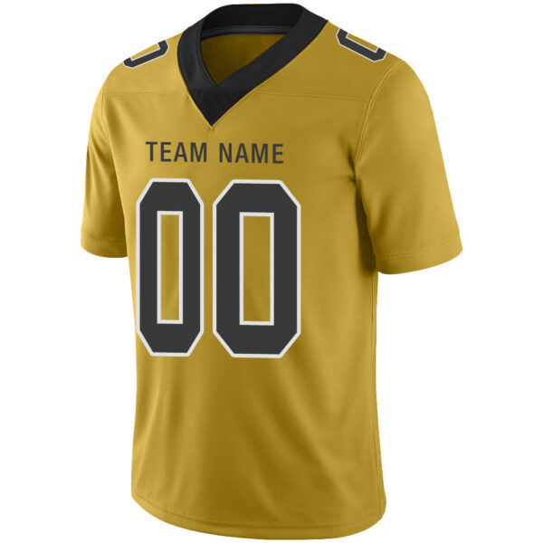 Custom NY.Giants Stitched American Football Jerseys Personalize Birthday Gifts Gold Jersey - Image 4