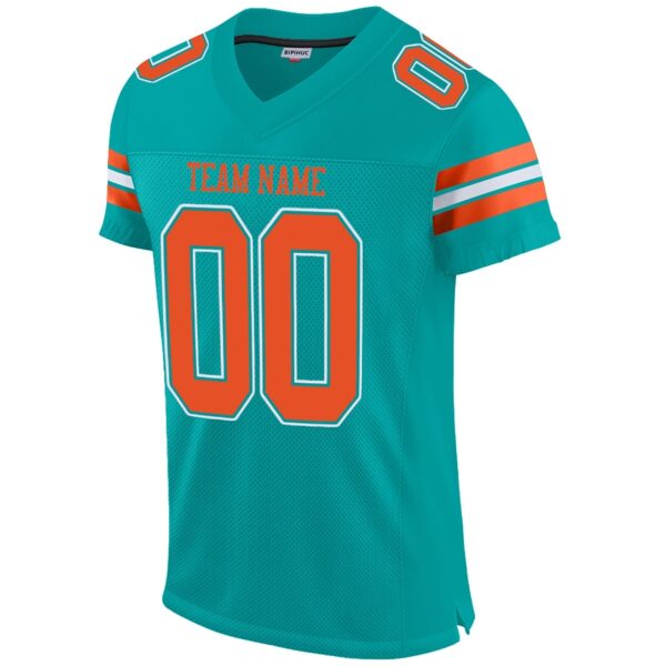 Custom M.Dolphins Football Jerseys for Personalize Sports Shirt Design Stitched Name And Number Christmas Birthday Gift - Image 2