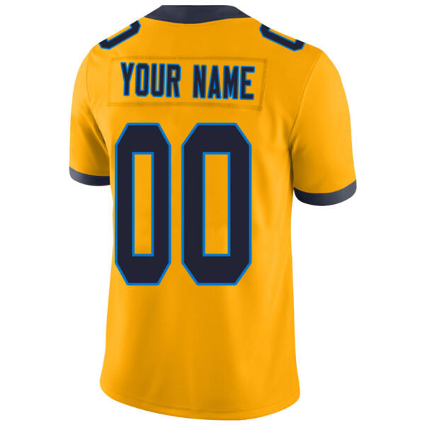 Custom LA.Chargers Stitched American Football Jerseys Personalize Birthday Gifts Gold Jersey - Image 3