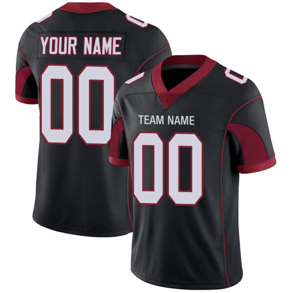 Custom A.Cardinal Men's American Black Stitched Football Jerseys