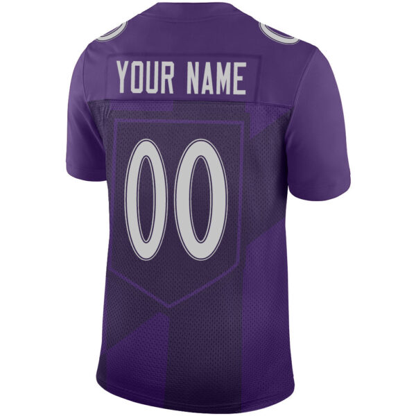 Custom B.Raven Stitched American Football Jerseys Personalize Birthday Gifts Purple Jersey - Image 3