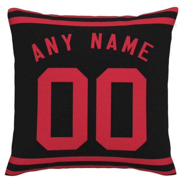 Custom SF.49ers Pillow Decorative Throw Pillow Case - Print Personalized Football Team Fans Name & Number Birthday Gift Football Pillows - Image 3