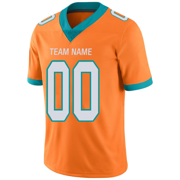 Custom M.Dolphins Stitched American Football Jerseys Personalize Birthday Gifts Orange Jersey - Image 4