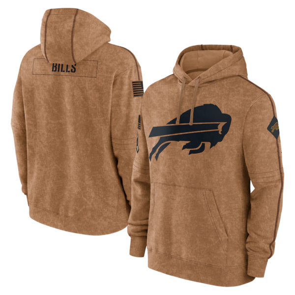 B.Bills 2023 Salute To Service Club Pullover Hoodie Cheap sale Birthday and Christmas gifts Stitched American Football Jerseys