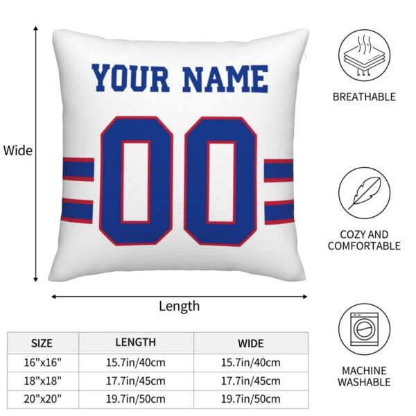 Custom B.Bills Pillow Royal Football Team Decorative Throw Pillow Case Print Personalized Football Style Fans Letters & Number Birthday Gift Football Pillows - Image 4