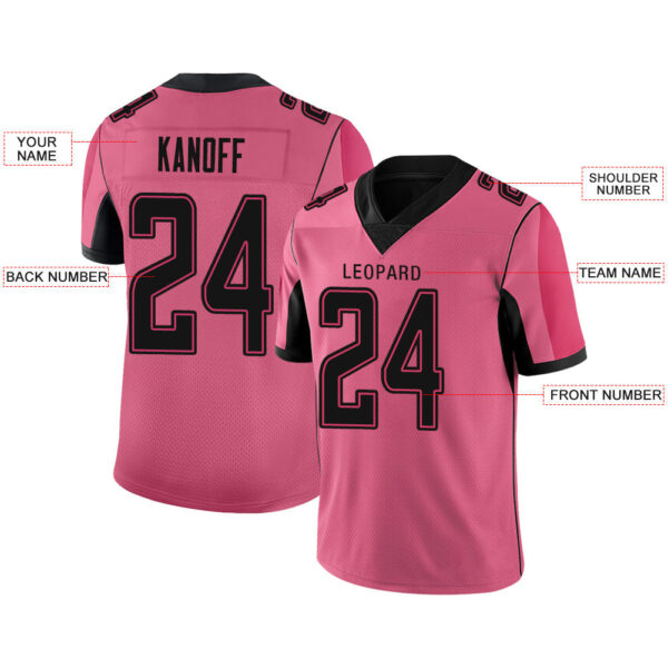 Custom A.Falcon Stitched American Football Jerseys Personalize Birthday Gifts Red Jersey - Image 2